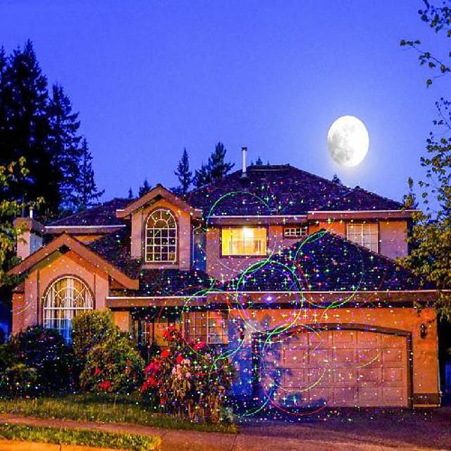 1pcs x-37p-d garden laser lights projector 18 festive designs for christmas halloween blue green red 3 color waterproof laser projector